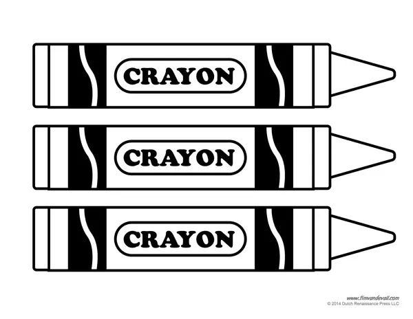 Crayon Coloring Pages