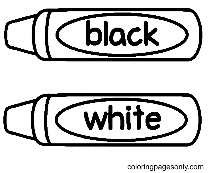 Crayon Coloring Pages