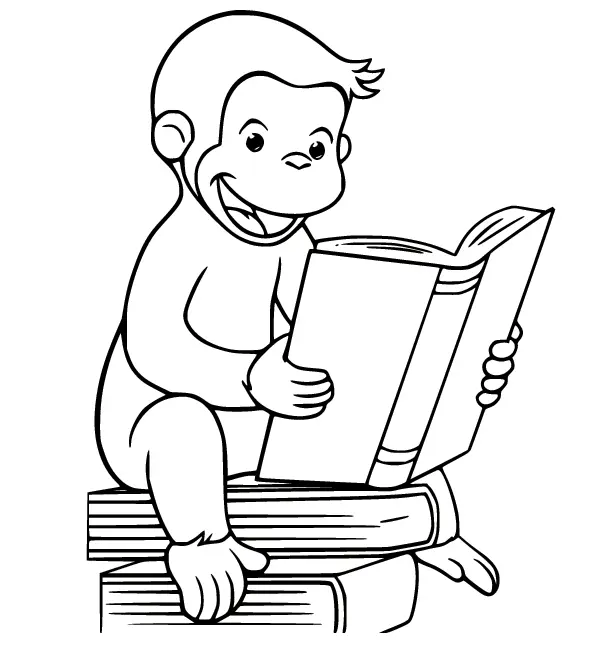 Curious George Coloring Pages