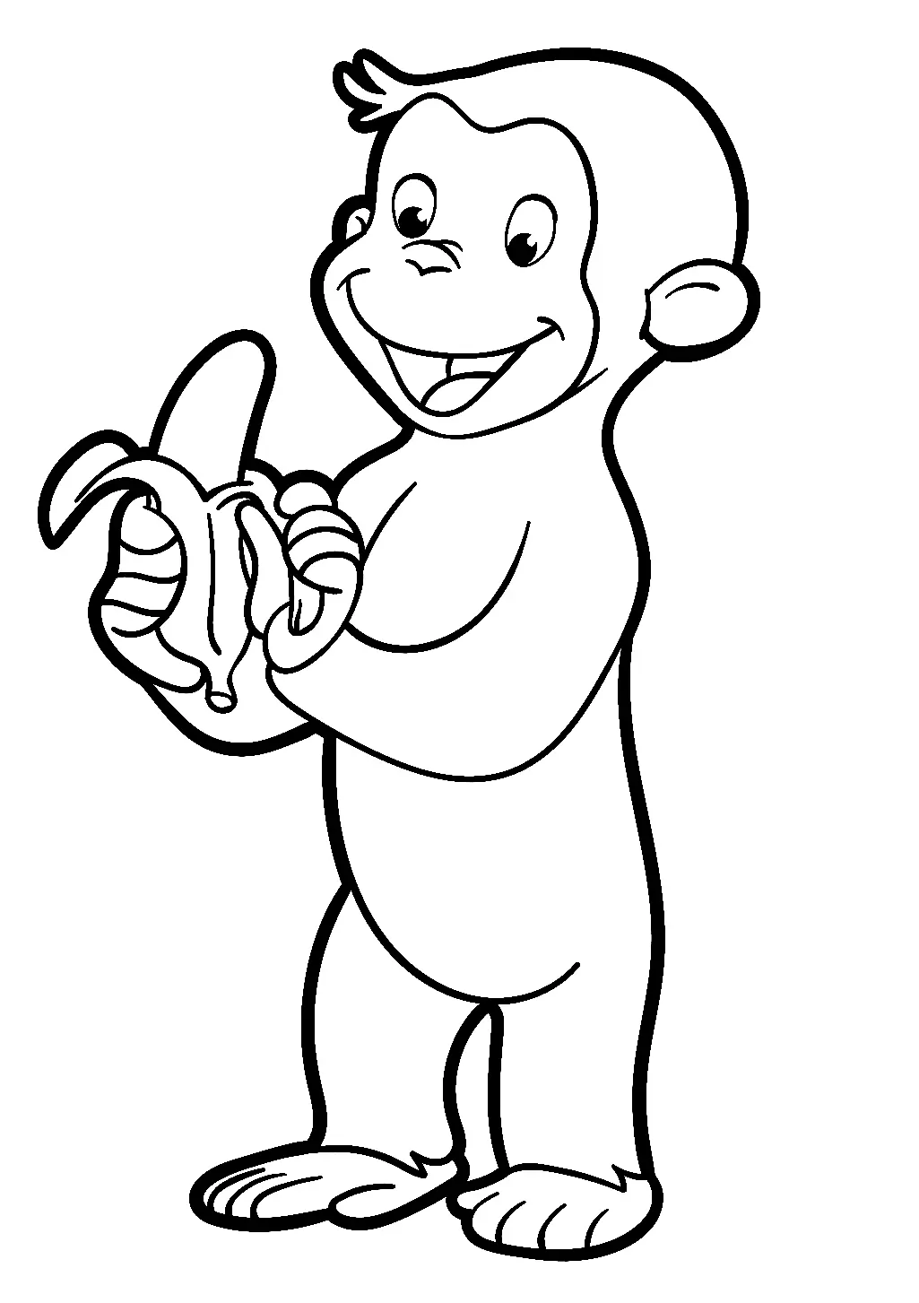 Curious George Coloring Pages