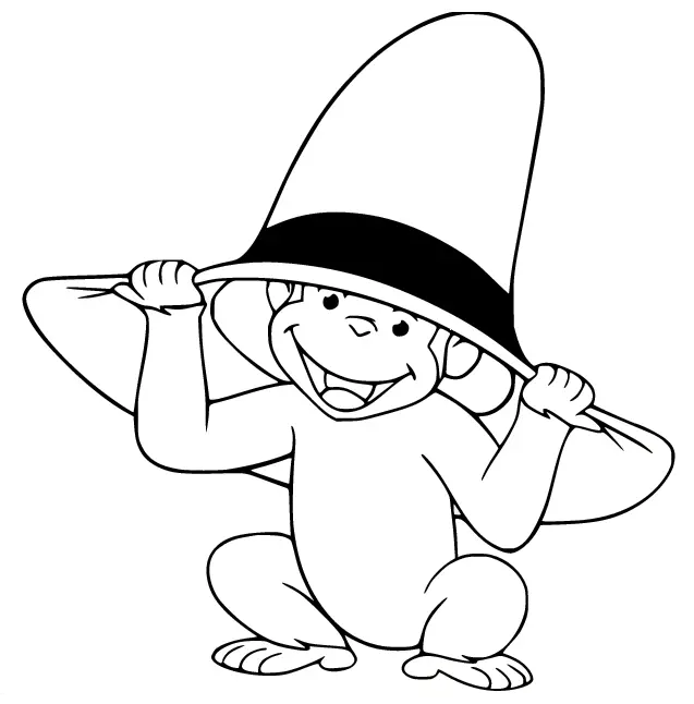 Curious George Coloring Pages