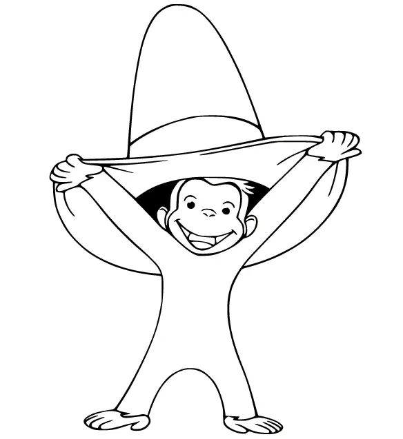 Curious George Coloring Pages