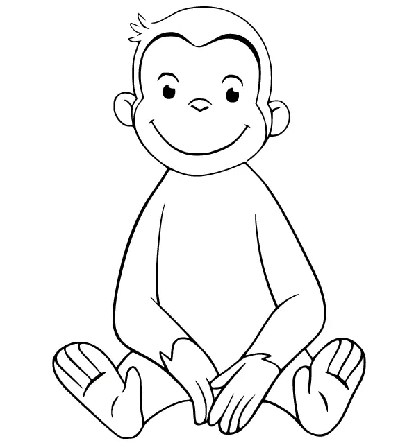 Curious George Coloring Pages