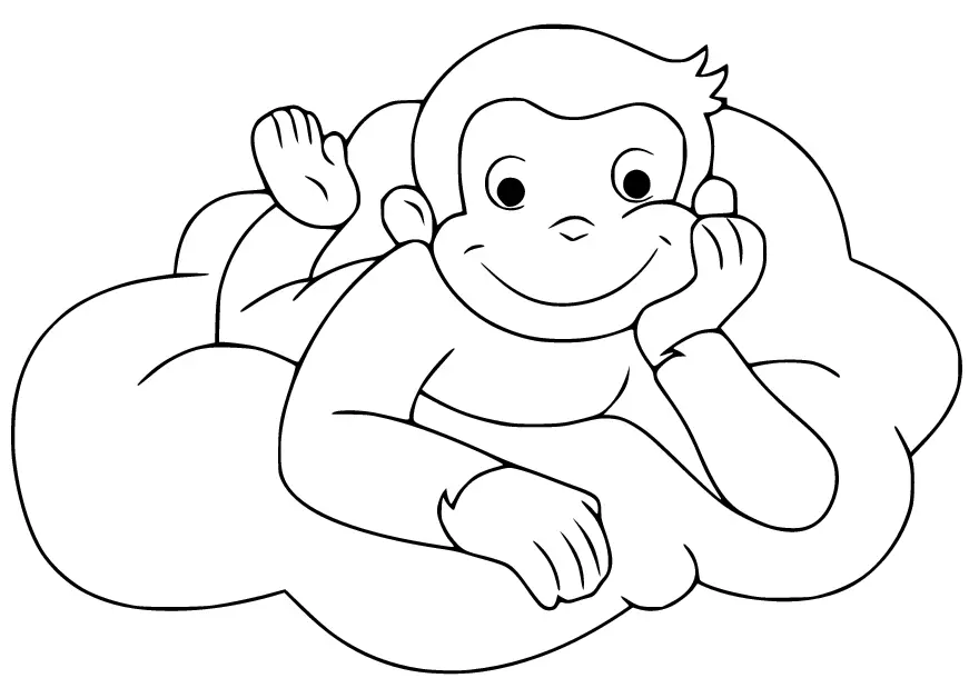 Curious George Coloring Pages