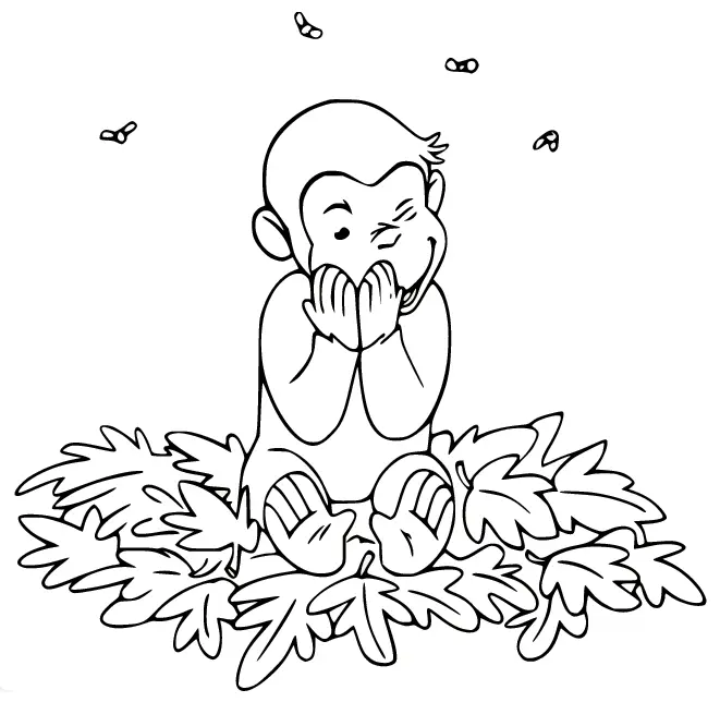 Curious George Coloring Pages