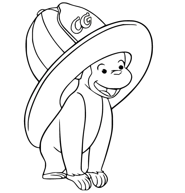 Curious George Coloring Pages