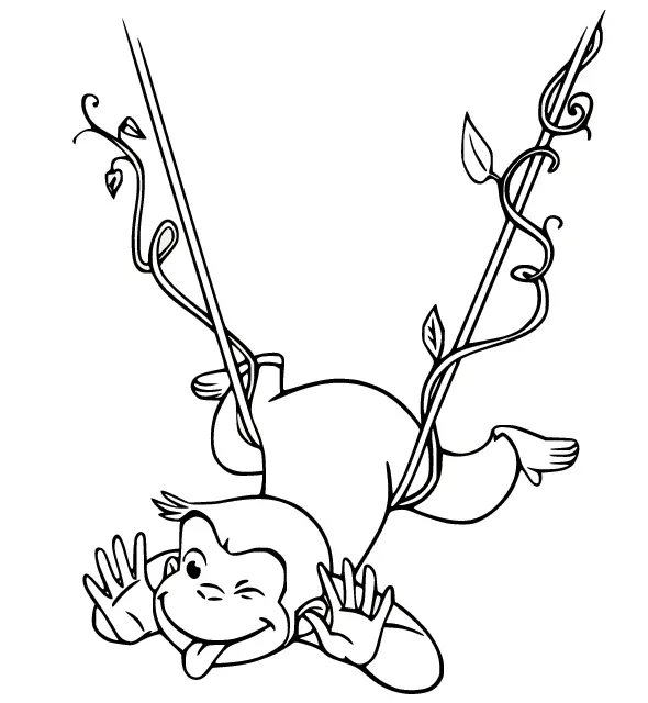 Curious George Coloring Pages