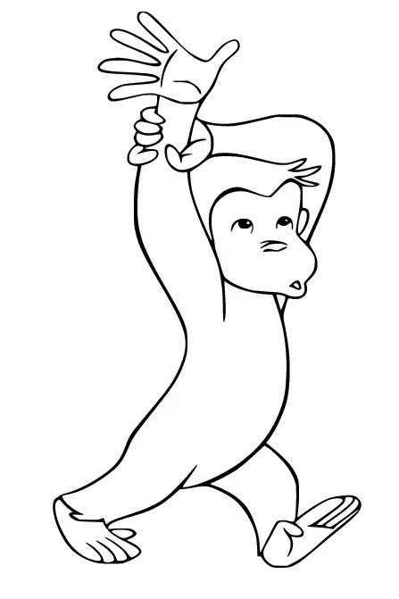 Curious George Coloring Pages