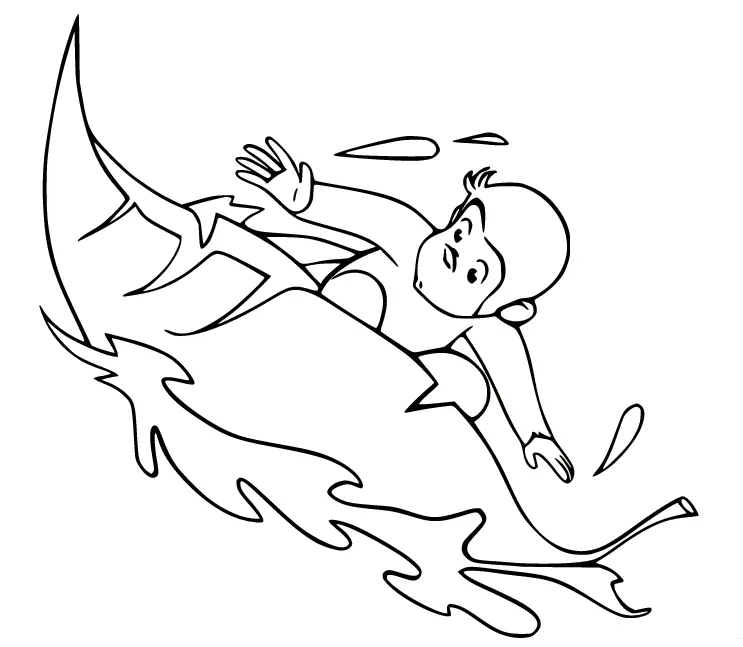 Curious George Coloring Pages