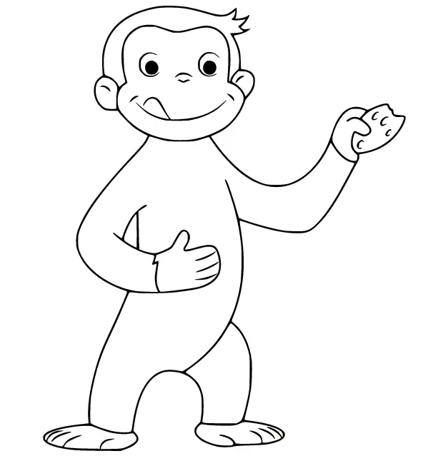 Curious George Coloring Pages