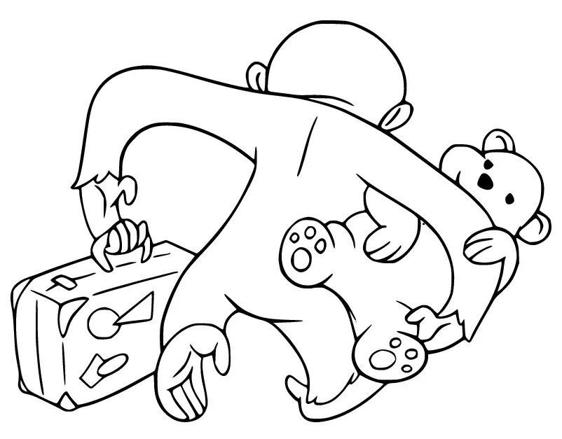 Curious George Coloring Pages