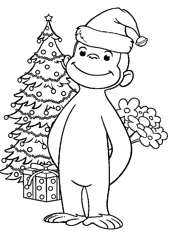 Curious George Coloring Pages