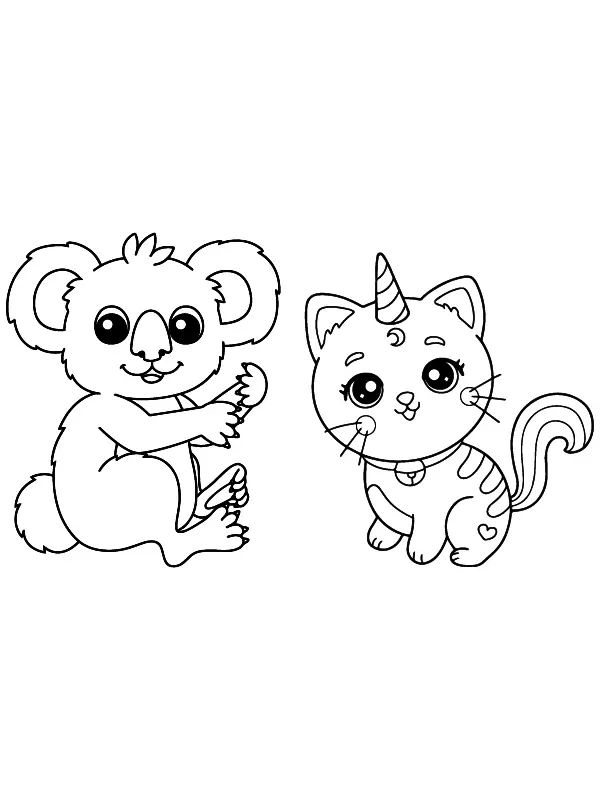 Cute Baby Animals Coloring Pages