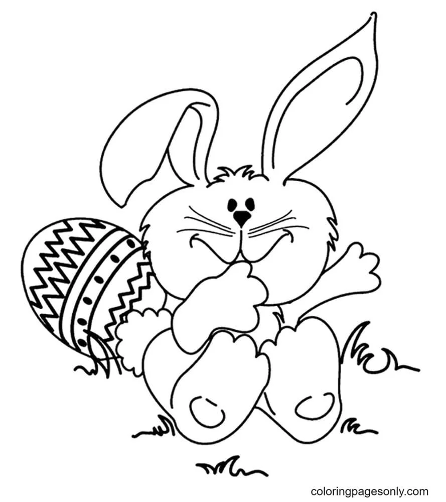Cute Bunnies Coloring Pages