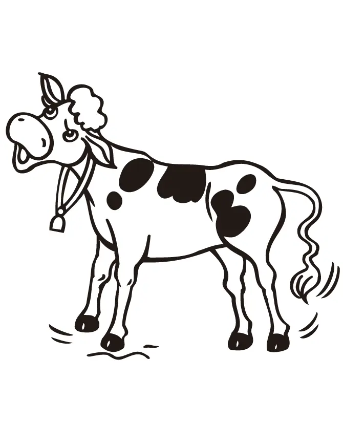 Cute Cow Coloring Pages