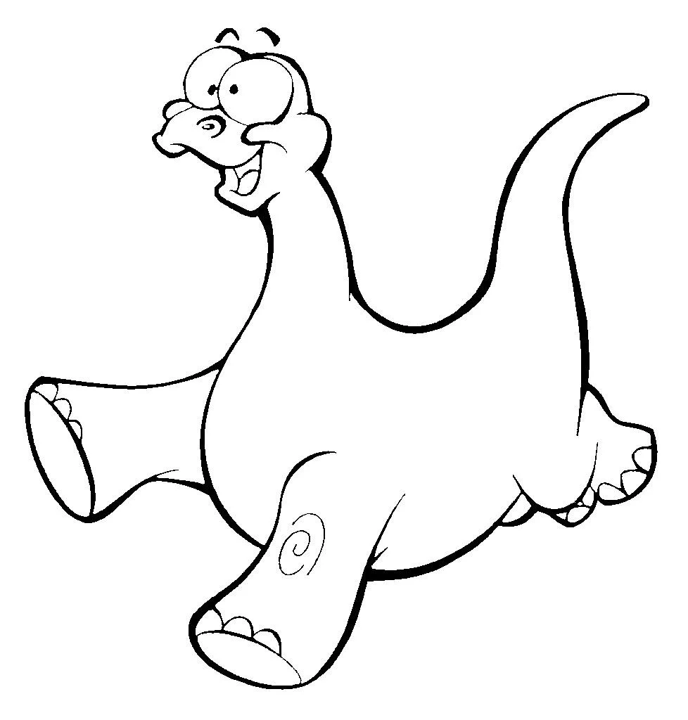 Cute Dinosaur Coloring Pages