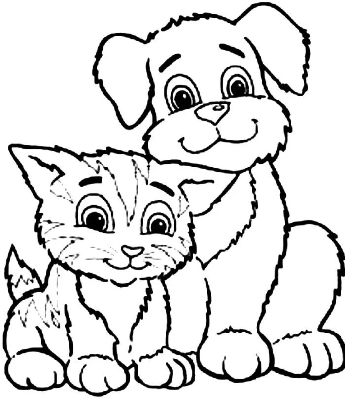 Cute Puppy Coloring Pages
