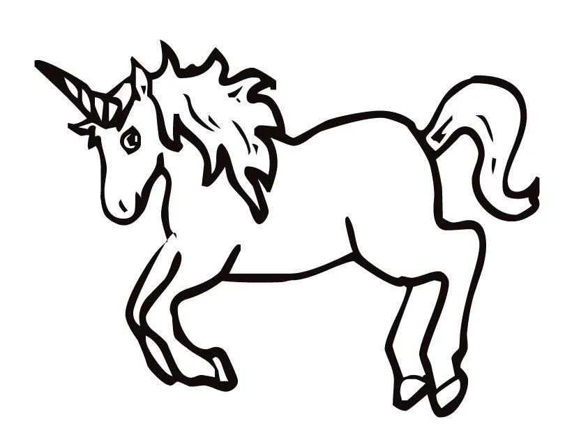 Cute Unicorn Coloring Pages