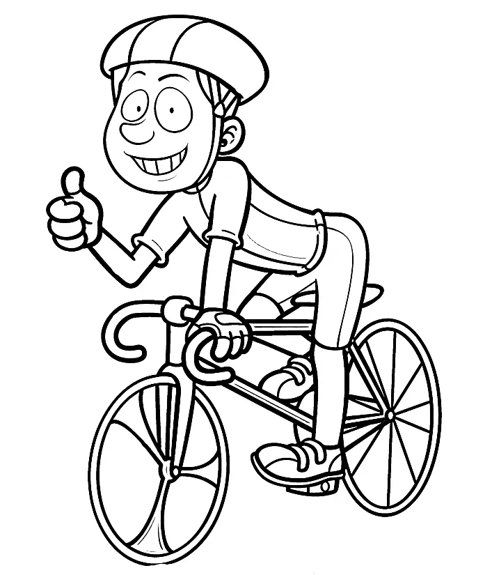 Cycling Coloring Pages