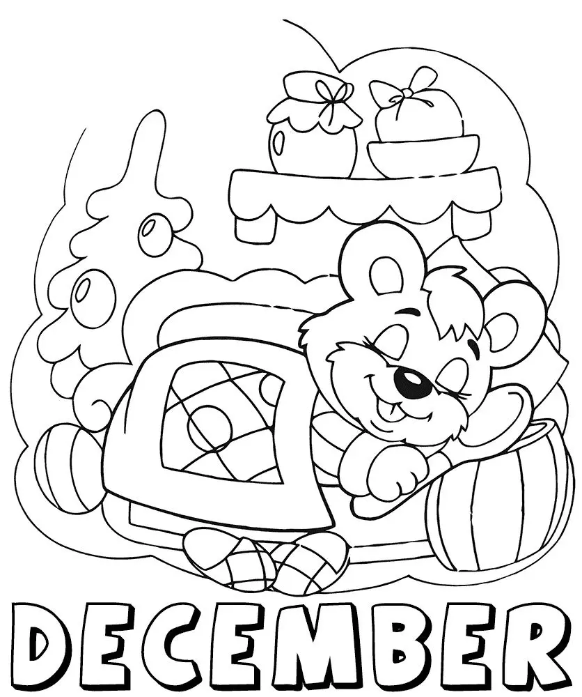 December Coloring Pages