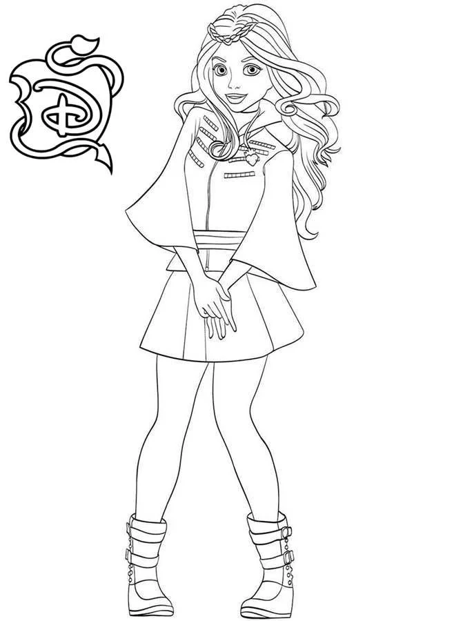 Descendants 3 Coloring Pages