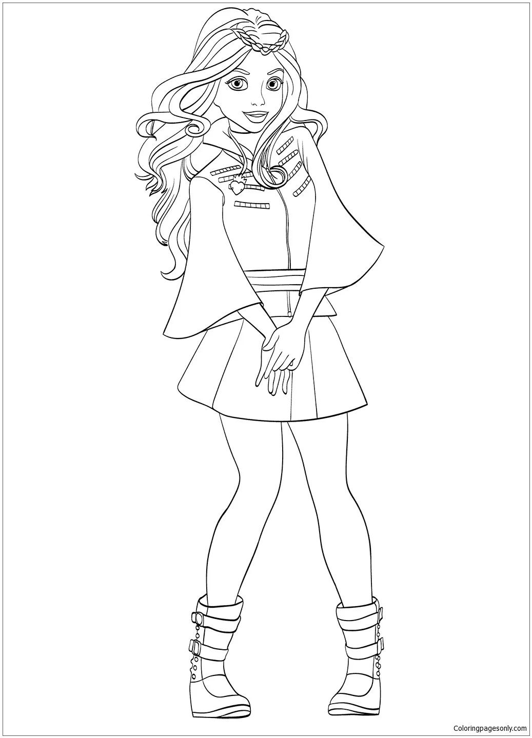 Descendants 3 Coloring Pages