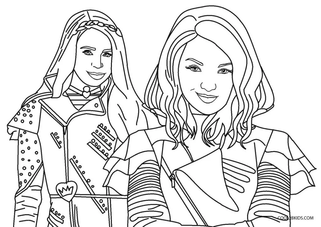 Descendants 3 Coloring Pages