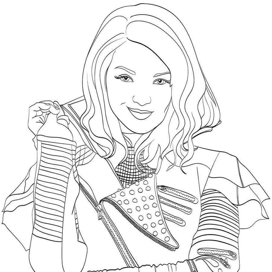 Descendants 3 Coloring Pages