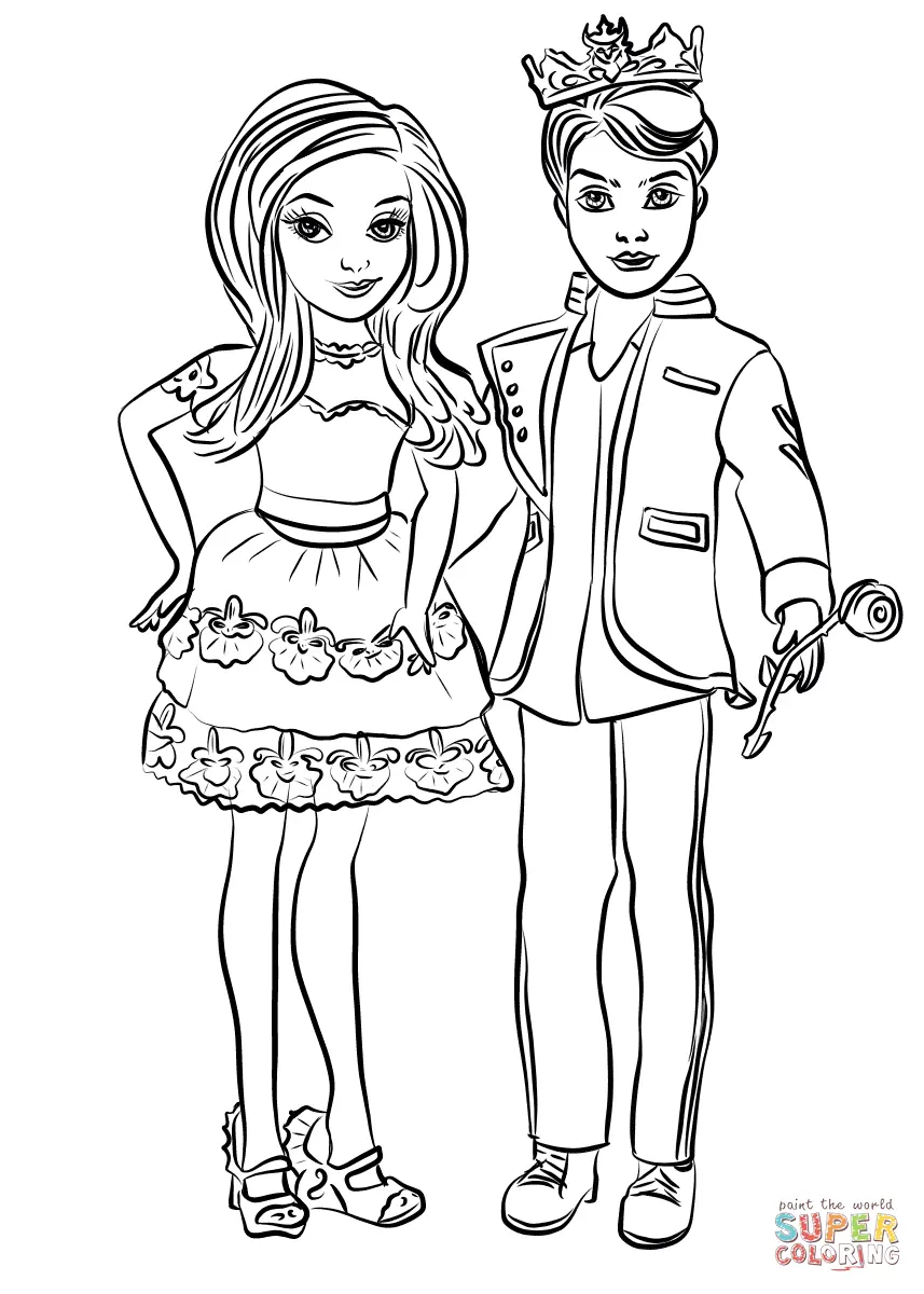 Descendants 3 Coloring Pages