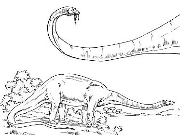 Diplodocus Coloring Pages