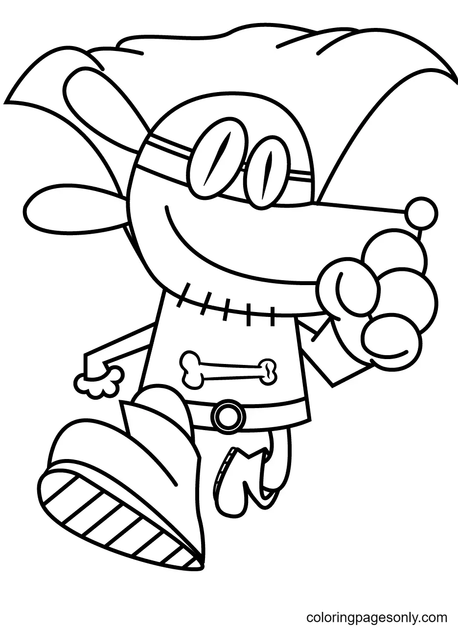 Dog Man Coloring Pages