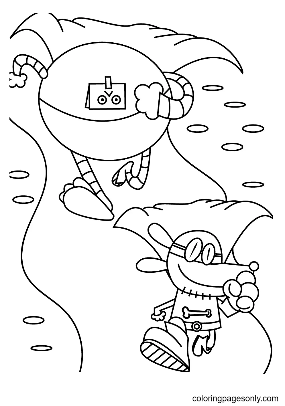 Dog Man Coloring Pages