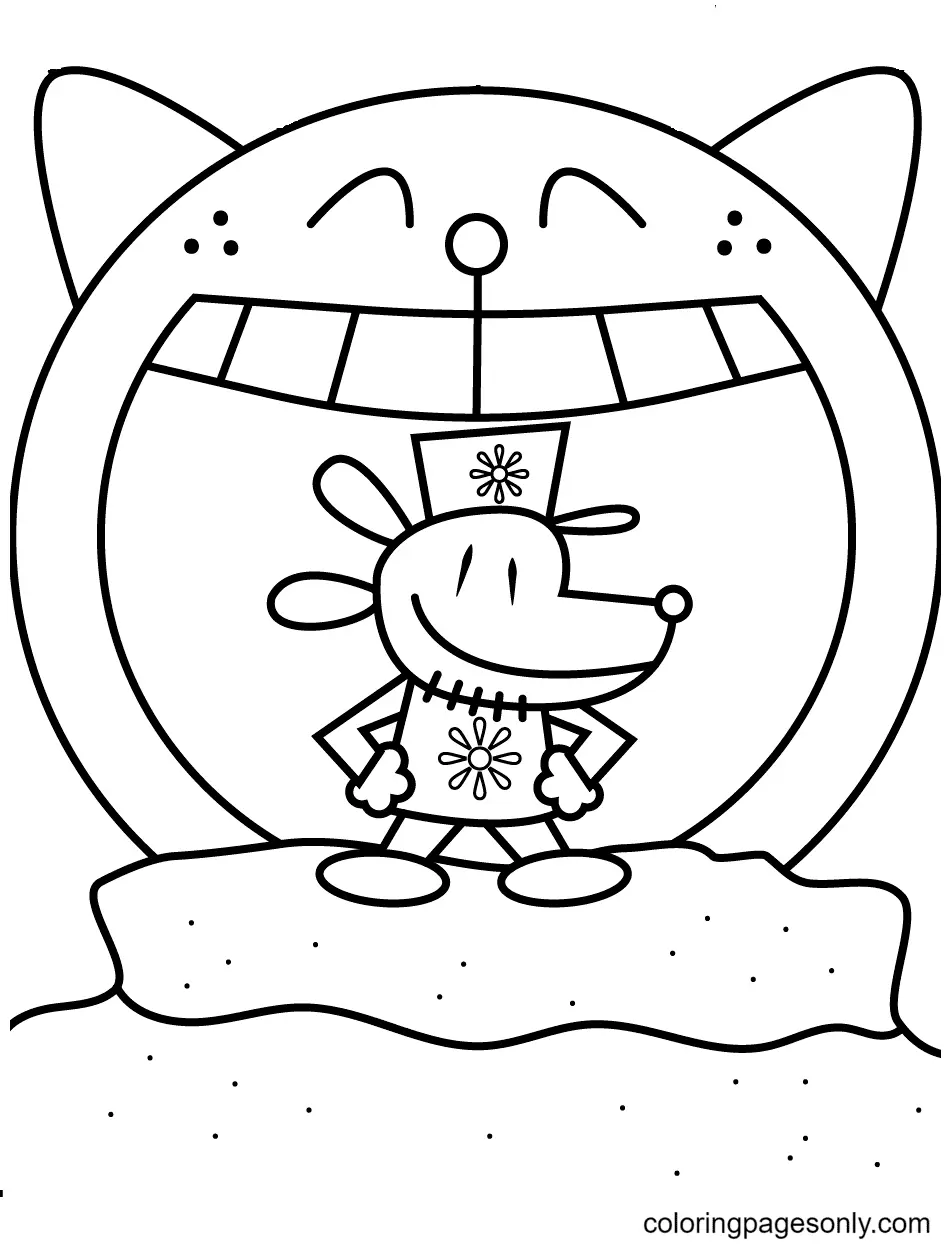 Dog Man Coloring Pages