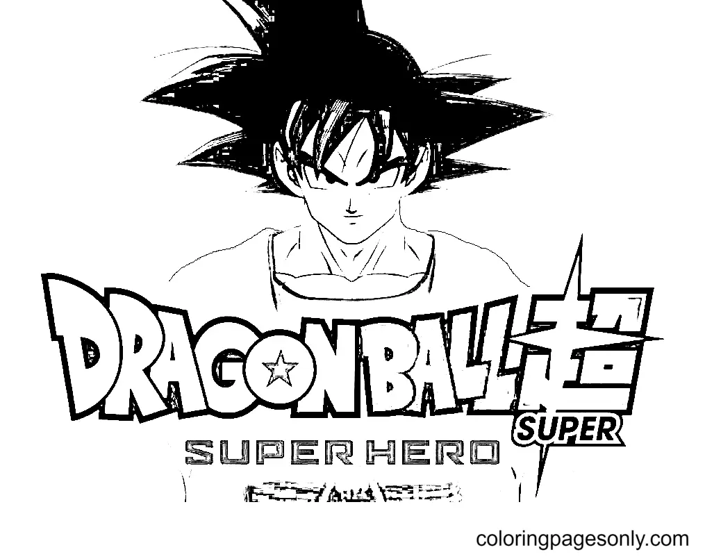 Dragon Ball Super Super Hero Coloring Pages