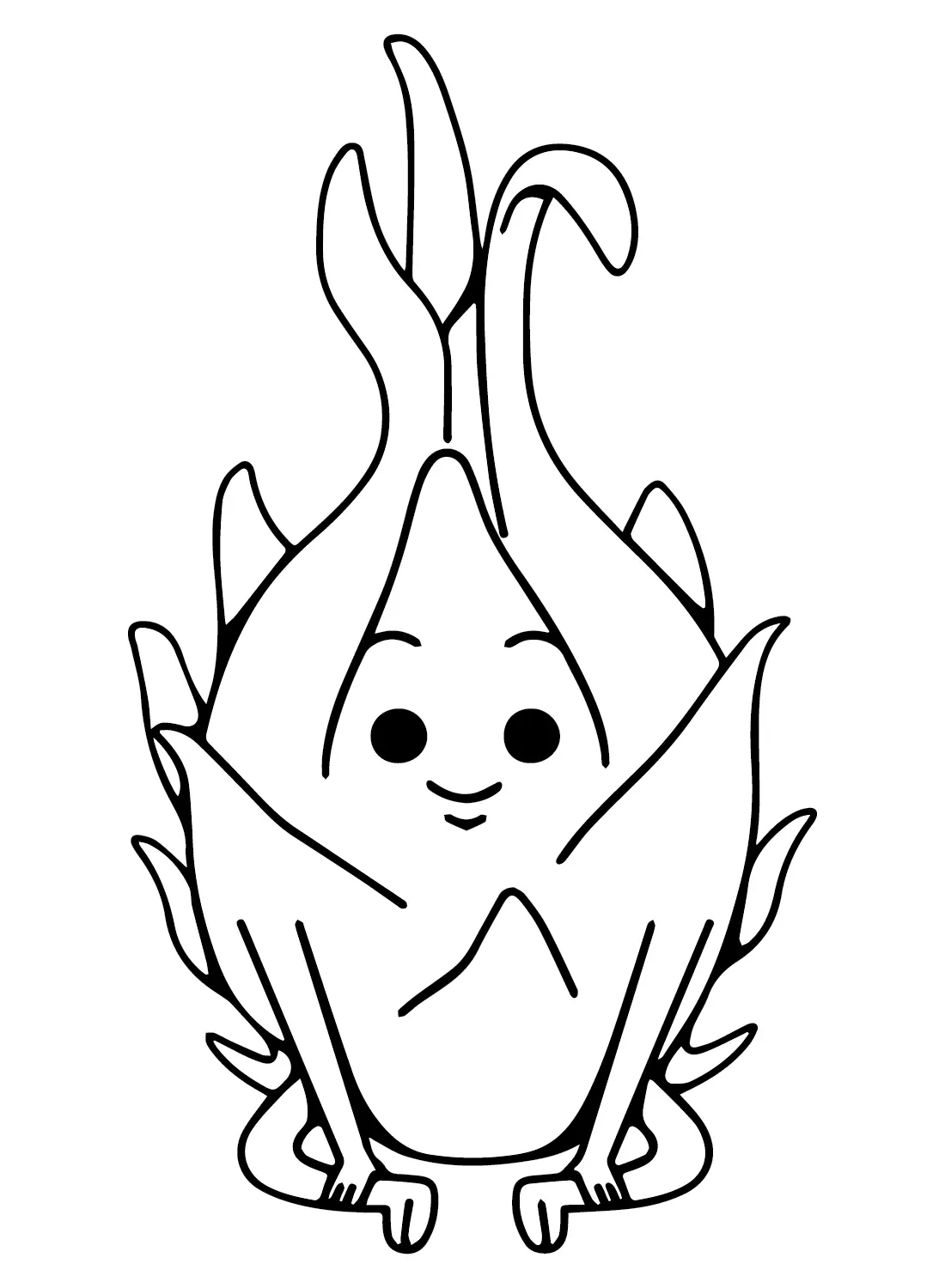 Dragon Fruit Coloring Pages