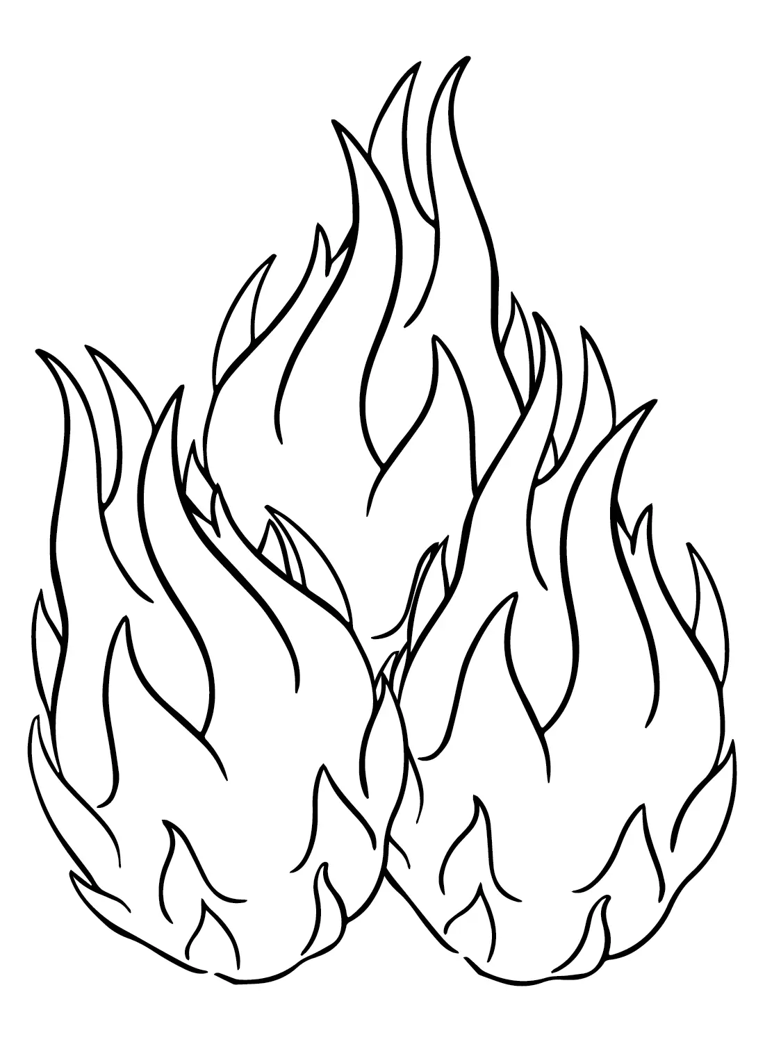 Dragon Fruit Coloring Pages