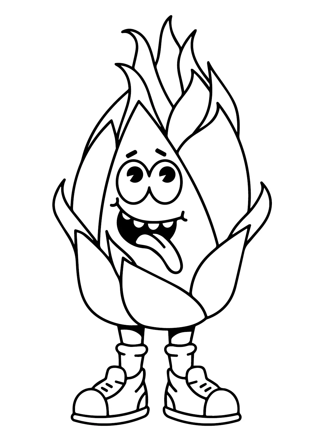 Dragon Fruit Coloring Pages