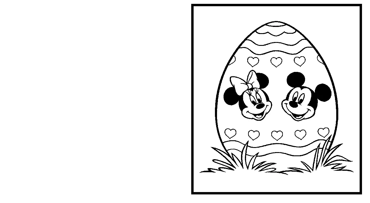Easter Card Coloring Pages