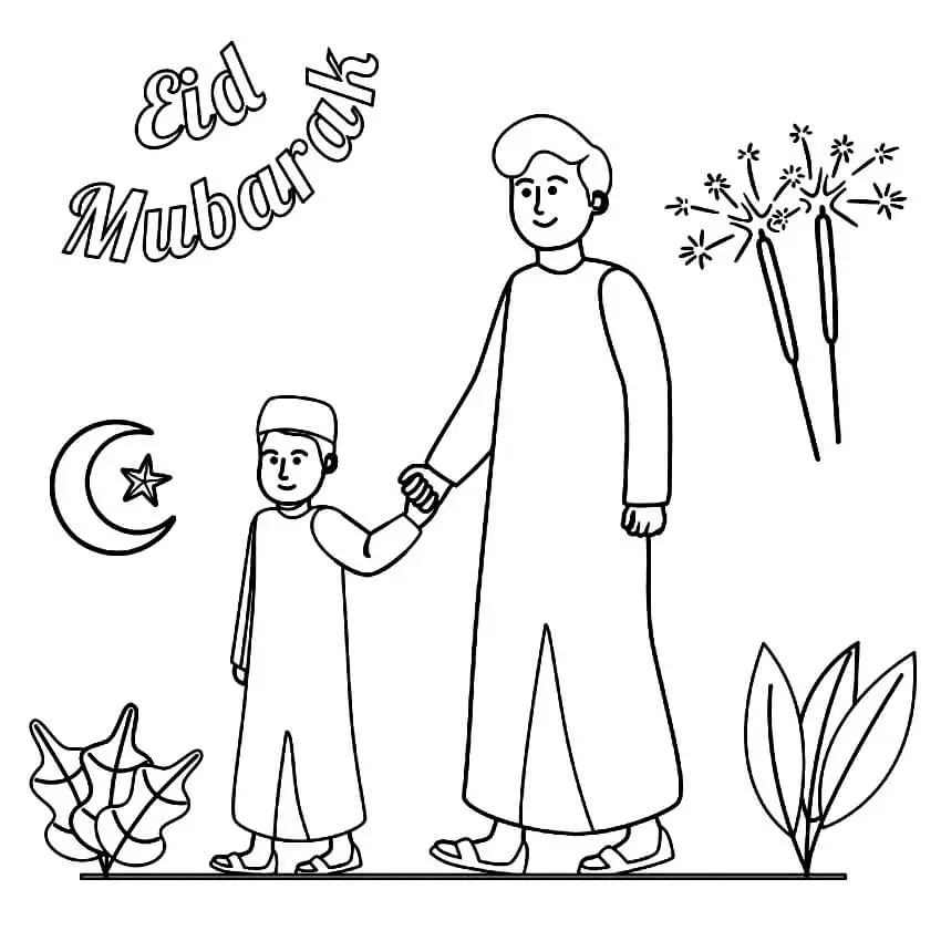 Eid Al Fitr Coloring Pages
