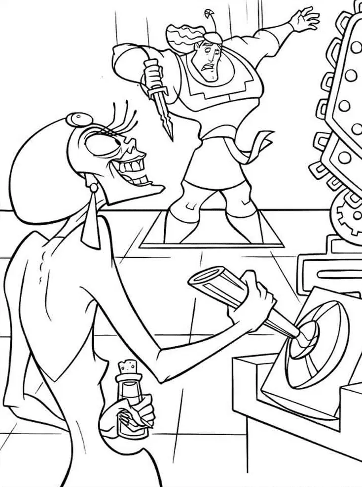 Emperor s New Groove Coloring Pages