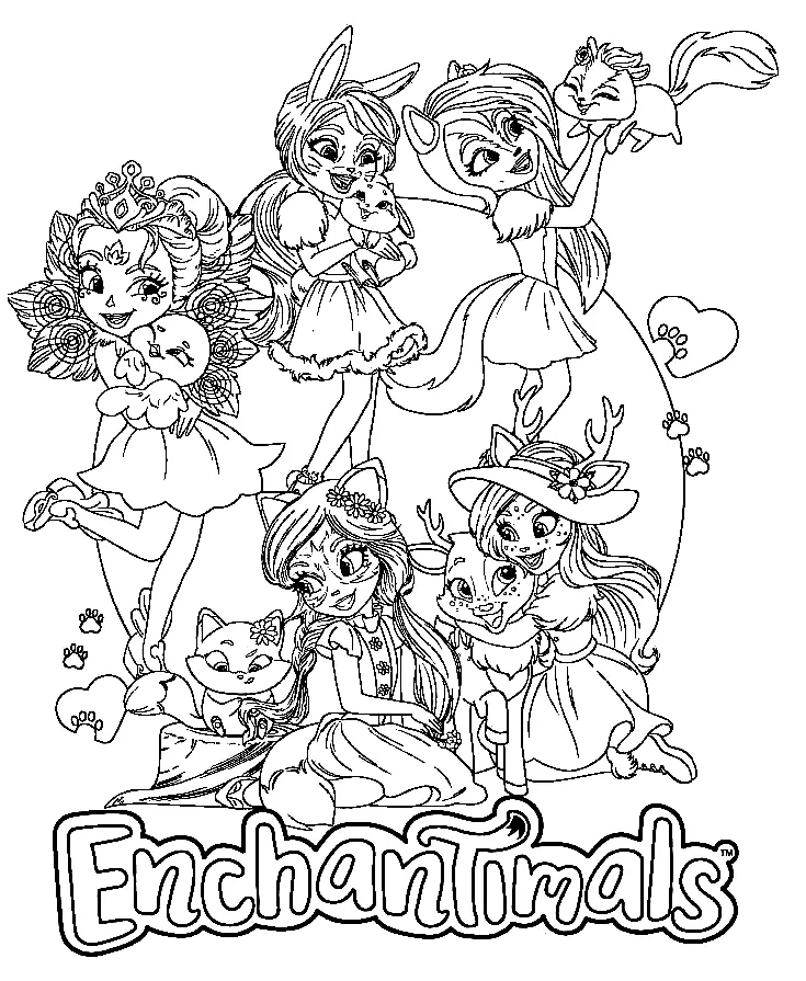 Enchantimals Coloring Pages