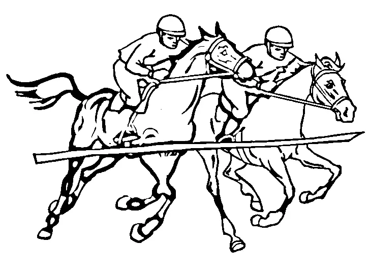 Equestrian Sports Coloring Pages