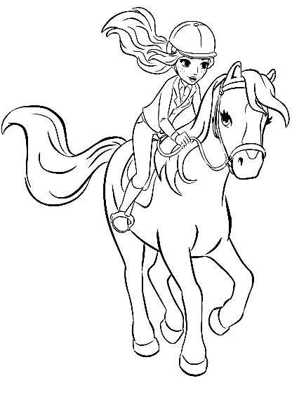 Equestrian Sports Coloring Pages