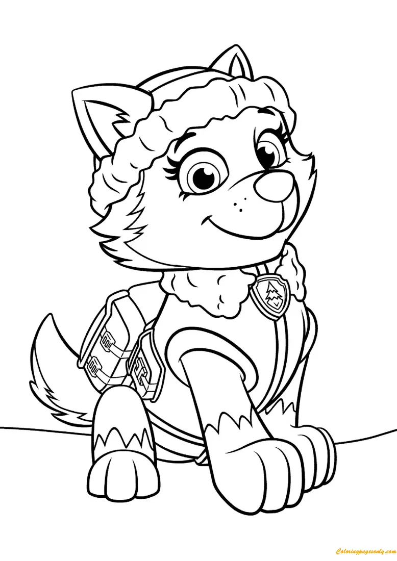Everest Paw Patrol Coloring Pages