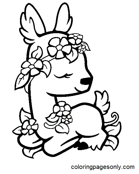 Fawn Coloring Pages