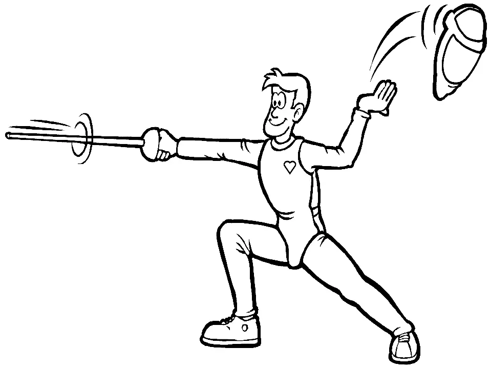 Fencing Coloring Pages