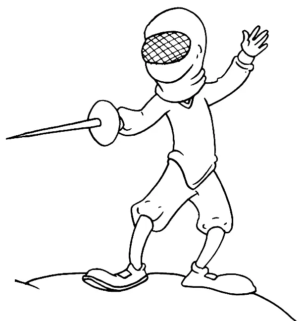 Fencing Coloring Pages