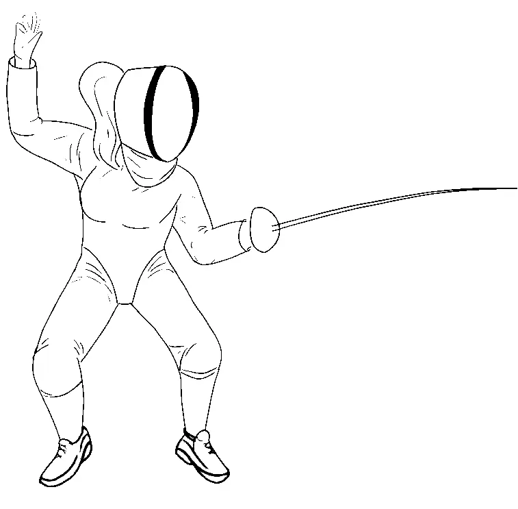 Fencing Coloring Pages