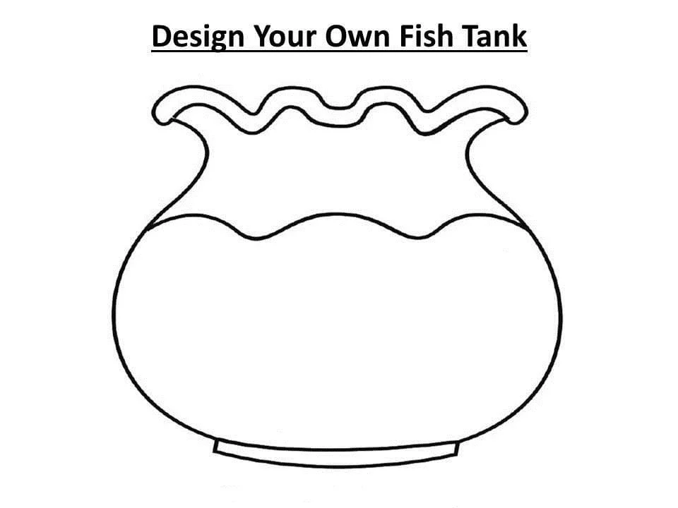 Fish Bowl Coloring Pages