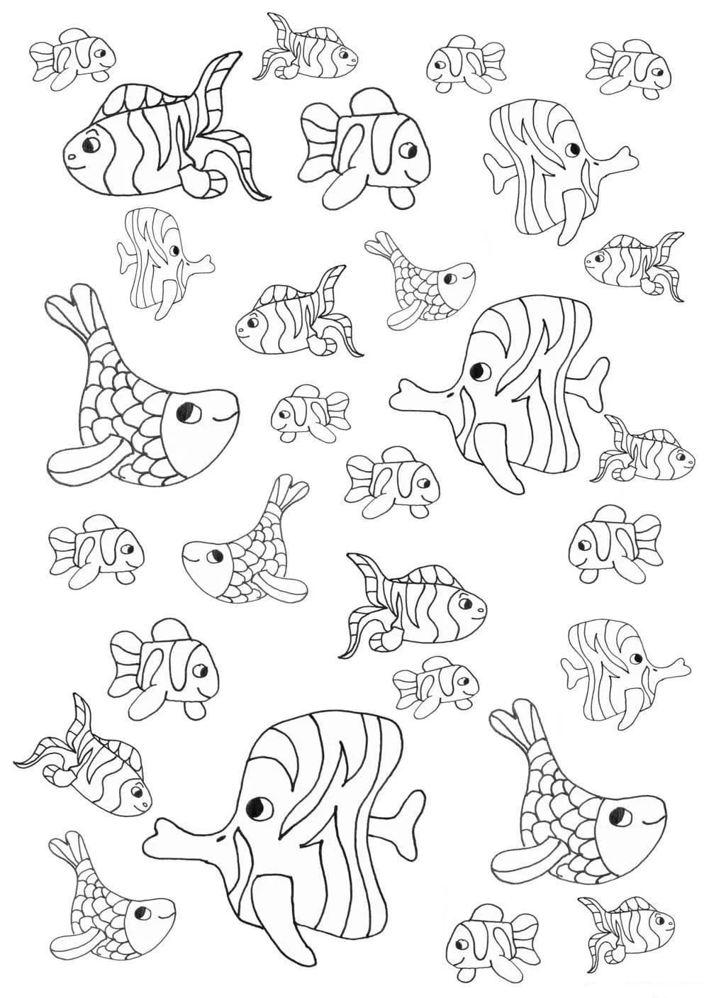 Fish Bowl Coloring Pages